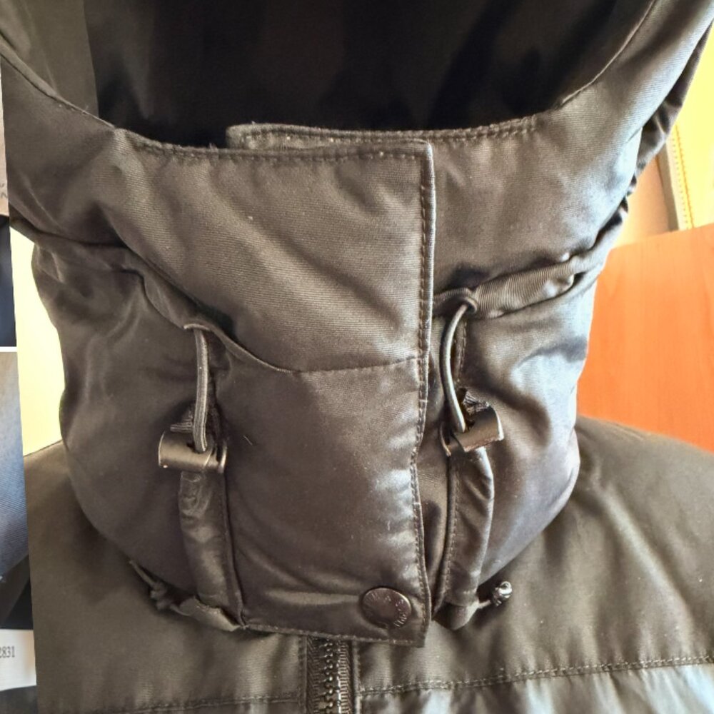 Ralph Lauren Denim & Supply Womens Black Down XL Puffer Jacket Hood warm rare - Picture 5 of 15